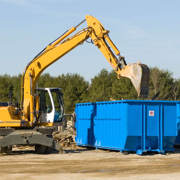 what size residential dumpster rentals are available in Catheys Valley California